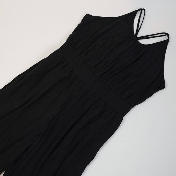 prAna Fernie Wide Leg Jumpsuit Black - Size Large - Picture 2 of 8